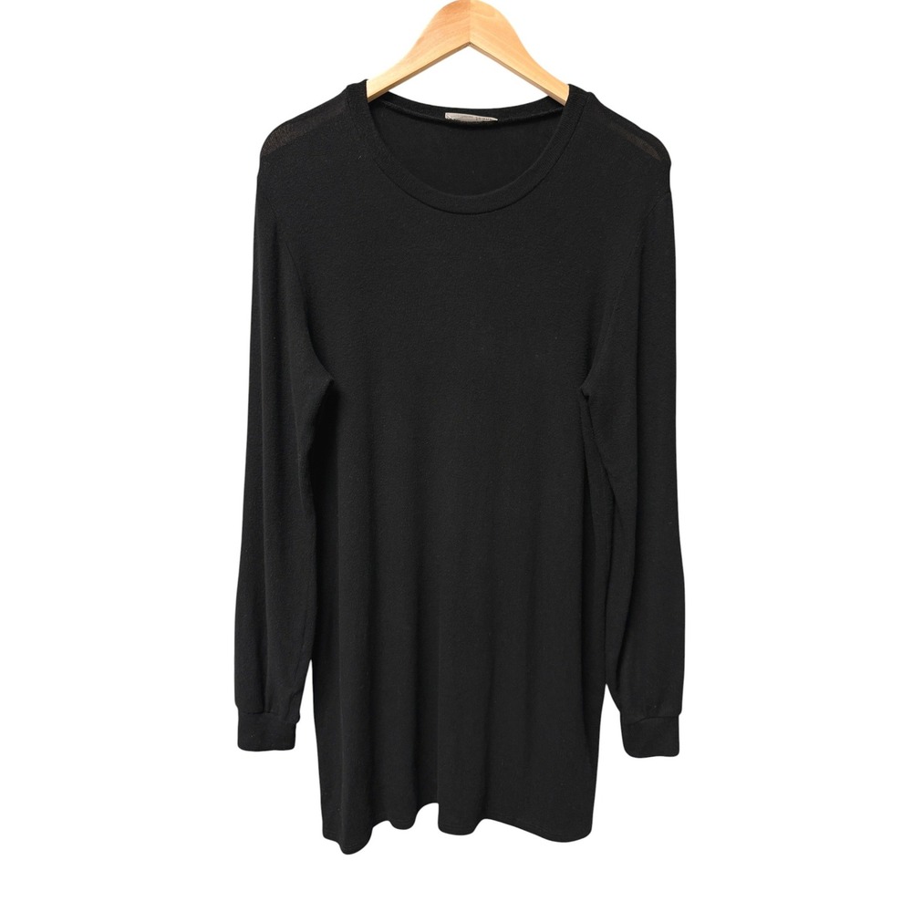 Reformation Jeans Sweater Womens M Black Long Sleeve Tencel Lyocell Casual Chic